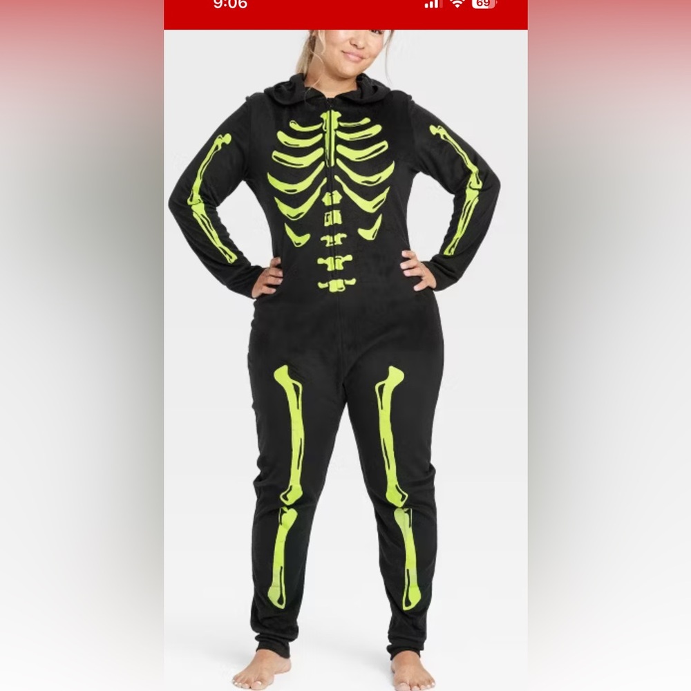 TARGET SKELETON PAJAMAS
